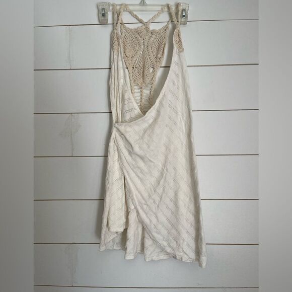 Free People Dresses & Skirts - Free people crochet wrap dress or cover up nwot